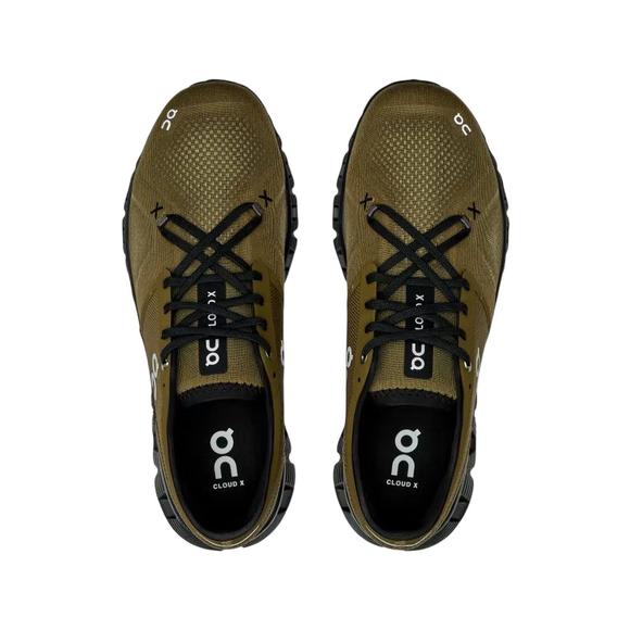 NEW ON RUNNING men's cloud x 3 running shoes in hunter/black - Picture 2 of 3